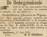 18750619 Apeldoornsche Courant 19 06 1875