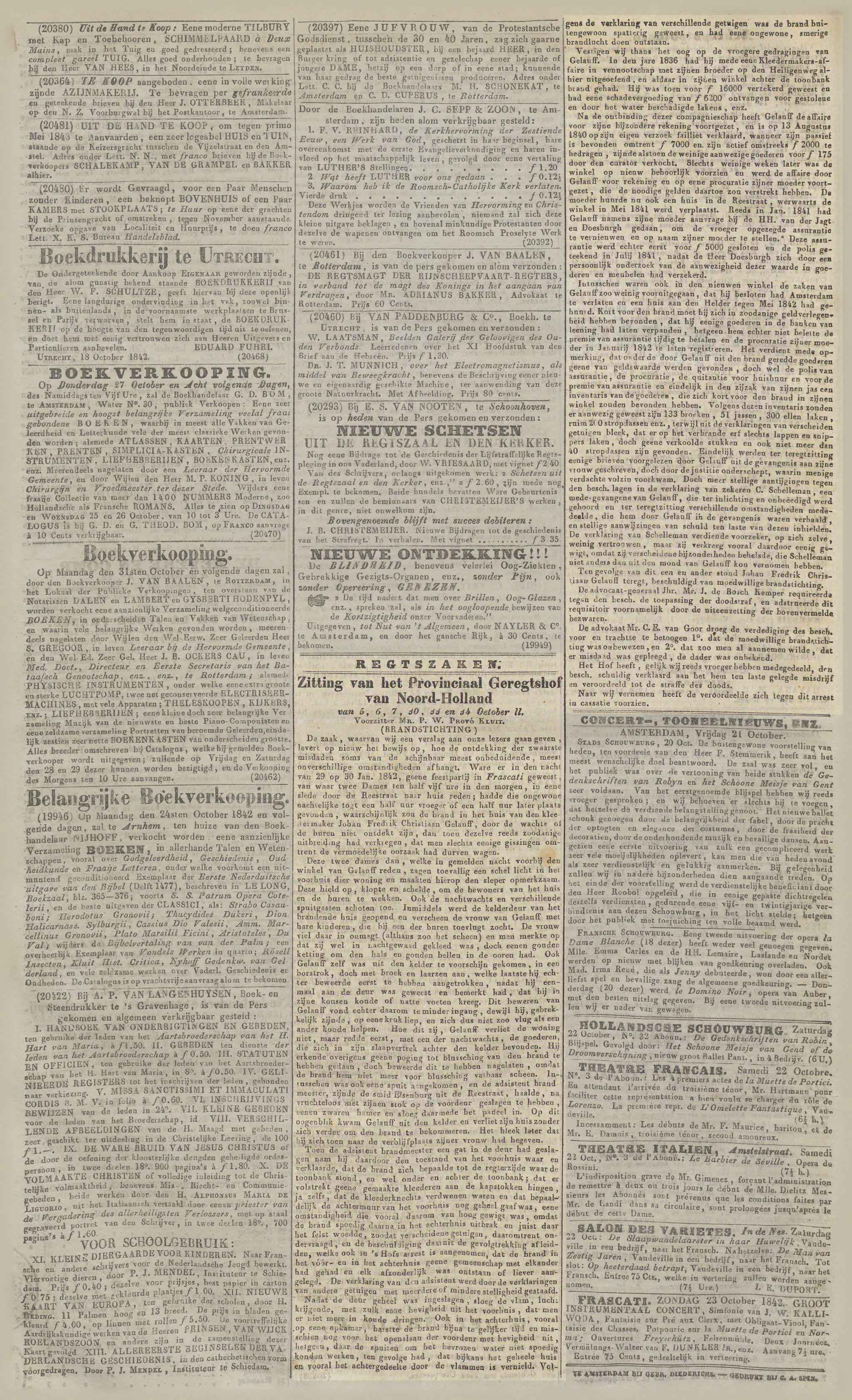 Algemeen Dagblad 22-10-1842