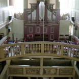 Het oorspronkelijke orgel, onlangs gerestaureerd